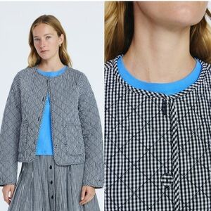 BNWT Free Assembly Gingham Quilted Jacket